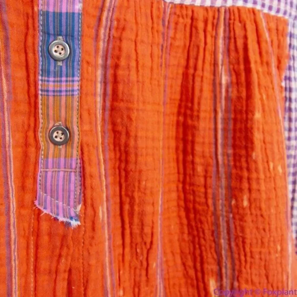 NEW Free People Moon Bay Mixed‎ Plaid Top, XS